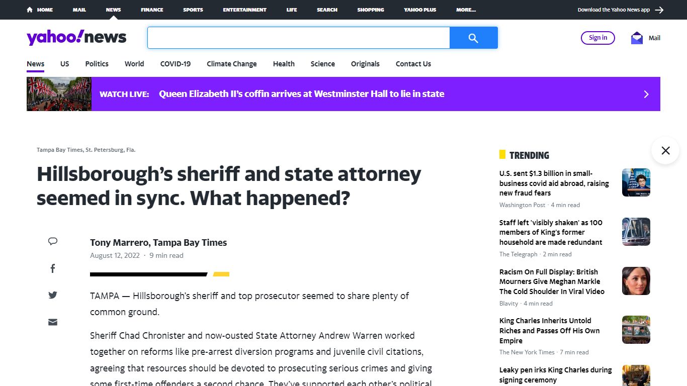 Hillsborough’s sheriff and state attorney seemed in sync. What happened?